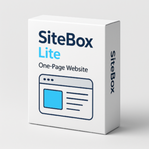 SiteBox Lite – One-Page Website